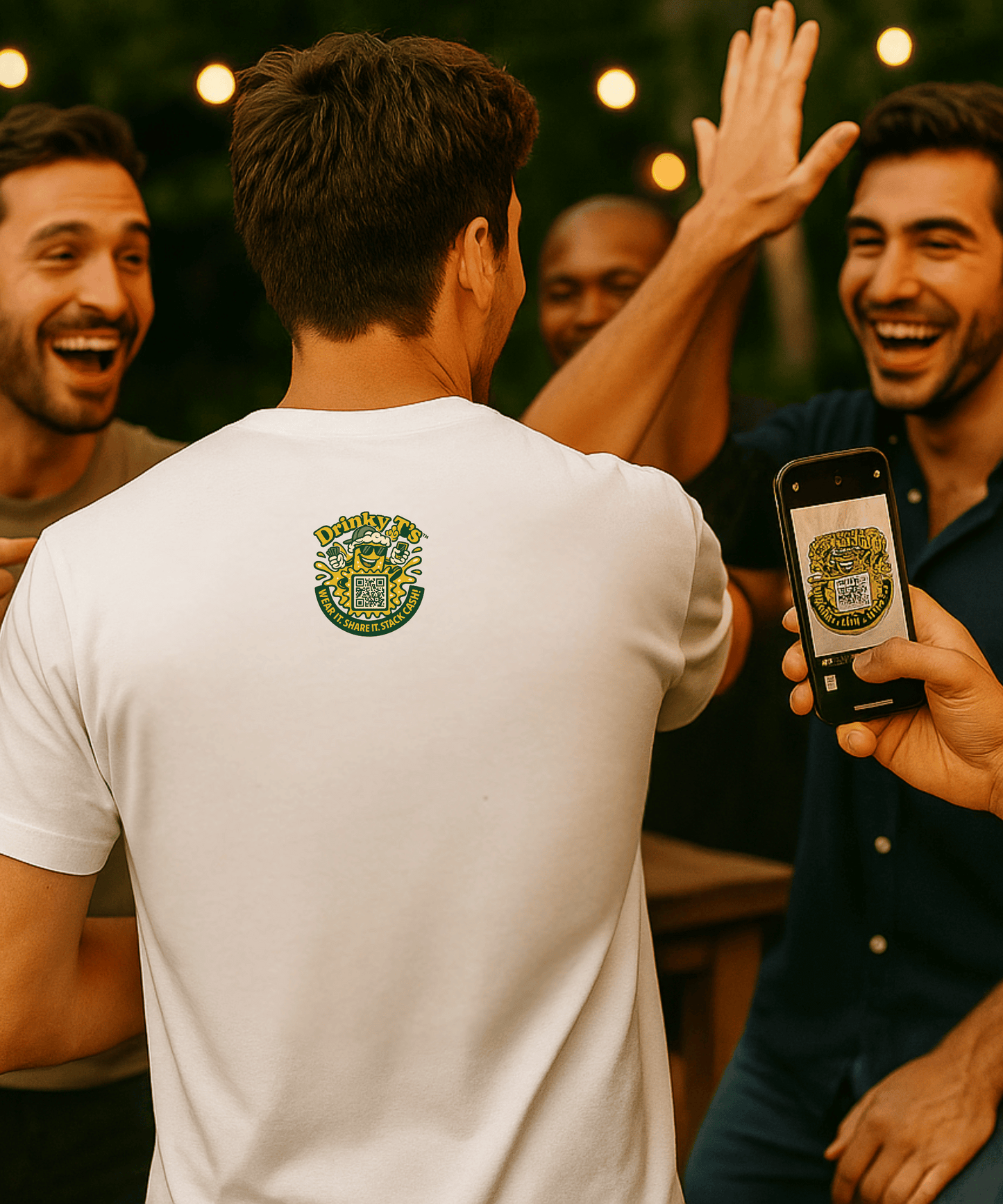 Support Day Drinking – Light Colored QR Coded Shirts