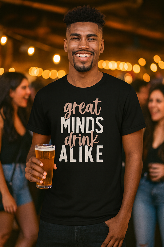 "Great Minds Drink Alike" Fun T-Shirt