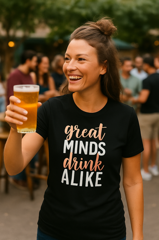 "Great Minds Drink Alike" Fun T-Shirt