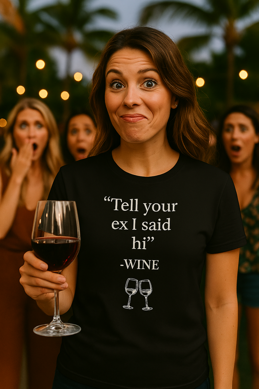 "Tell Your Ex I Said Hi" – Wine Quote