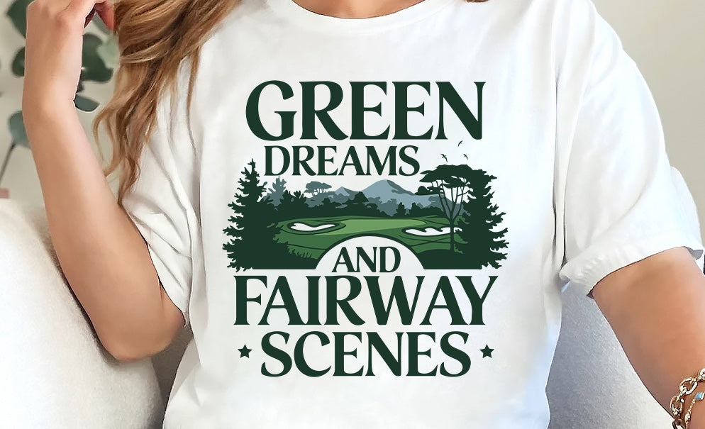 Green Dreams and Fairway Scenes, Trendy Tee Shirt