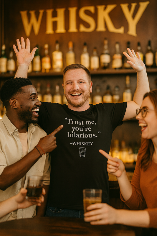 "Trust Me, You're Hilarious" – Whiskey Quote