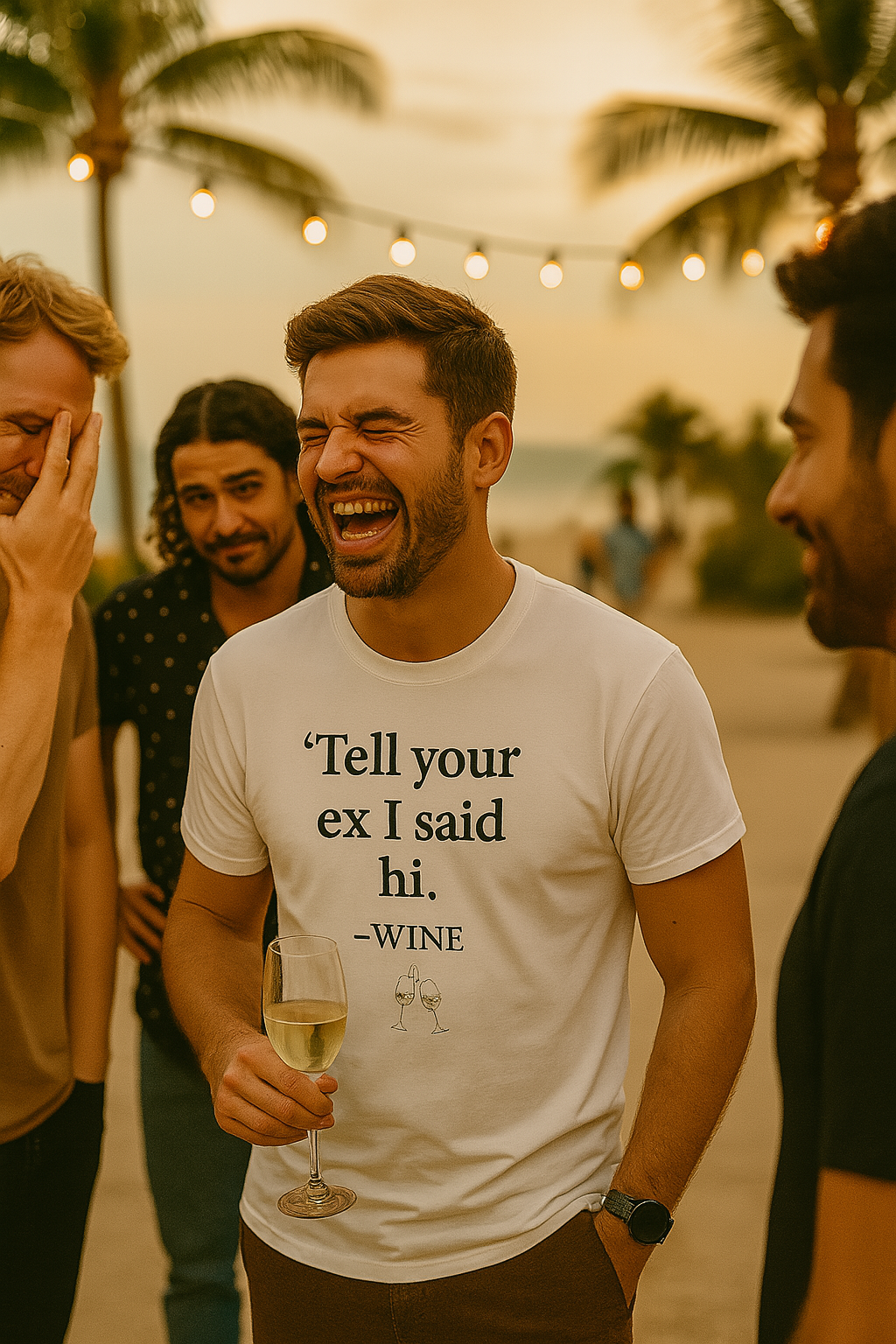 "Tell Your Ex I Said Hi" - Wine Funny T-Shirt
