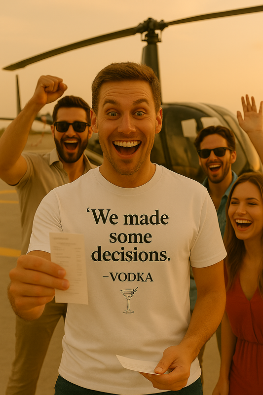"We Made Some Decisions" - Vodka Fun Party Shirt